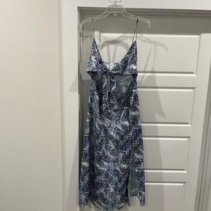 Bohemian Midi Dress w/ Side Slit | Size Large